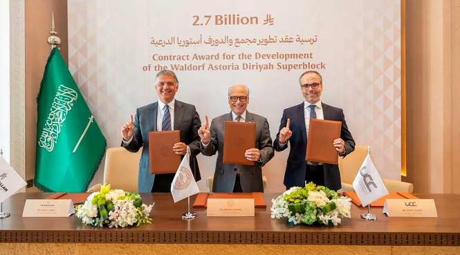 ‎Diriyah inks SAR 2.7B contract for Waldorf Astoria Super Block project