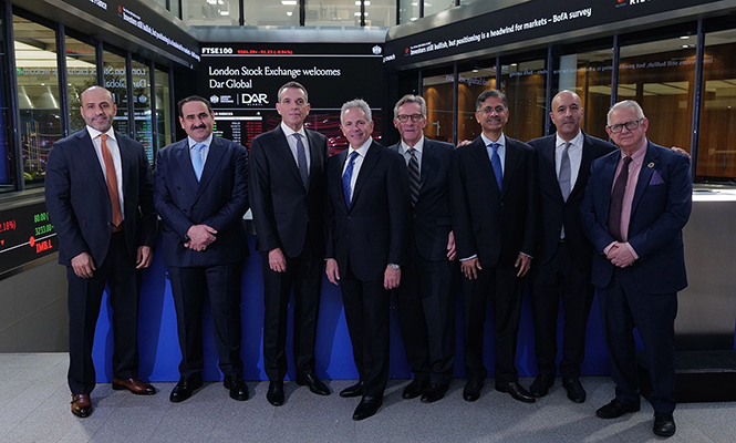 DAR GLOBAL RINGS THE LONDON STOCK EXCHANGE OPENING BELL AS SAUDI ARABIA REAL ESTATE OPENS TO THE WORLD