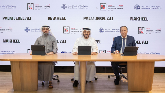 نخيل ترسي عقدين بقيمة تتجاوز 3.5 مليار درهم لبناء 544 فيلا في نخلة جبل علي