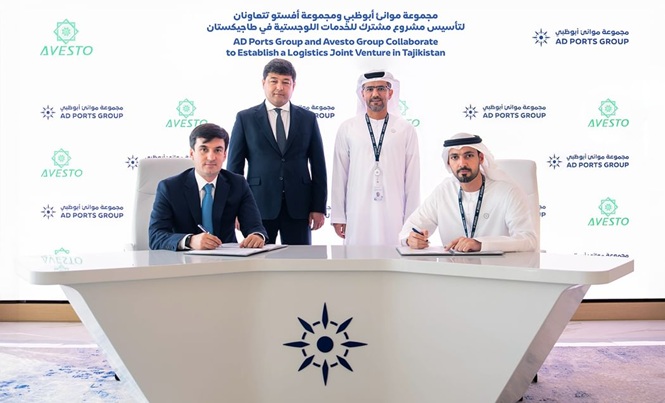 موانئ أبوظبي وأفيستو تؤسسان مشروعا للخدمات اللوجستية في طاجيكستان