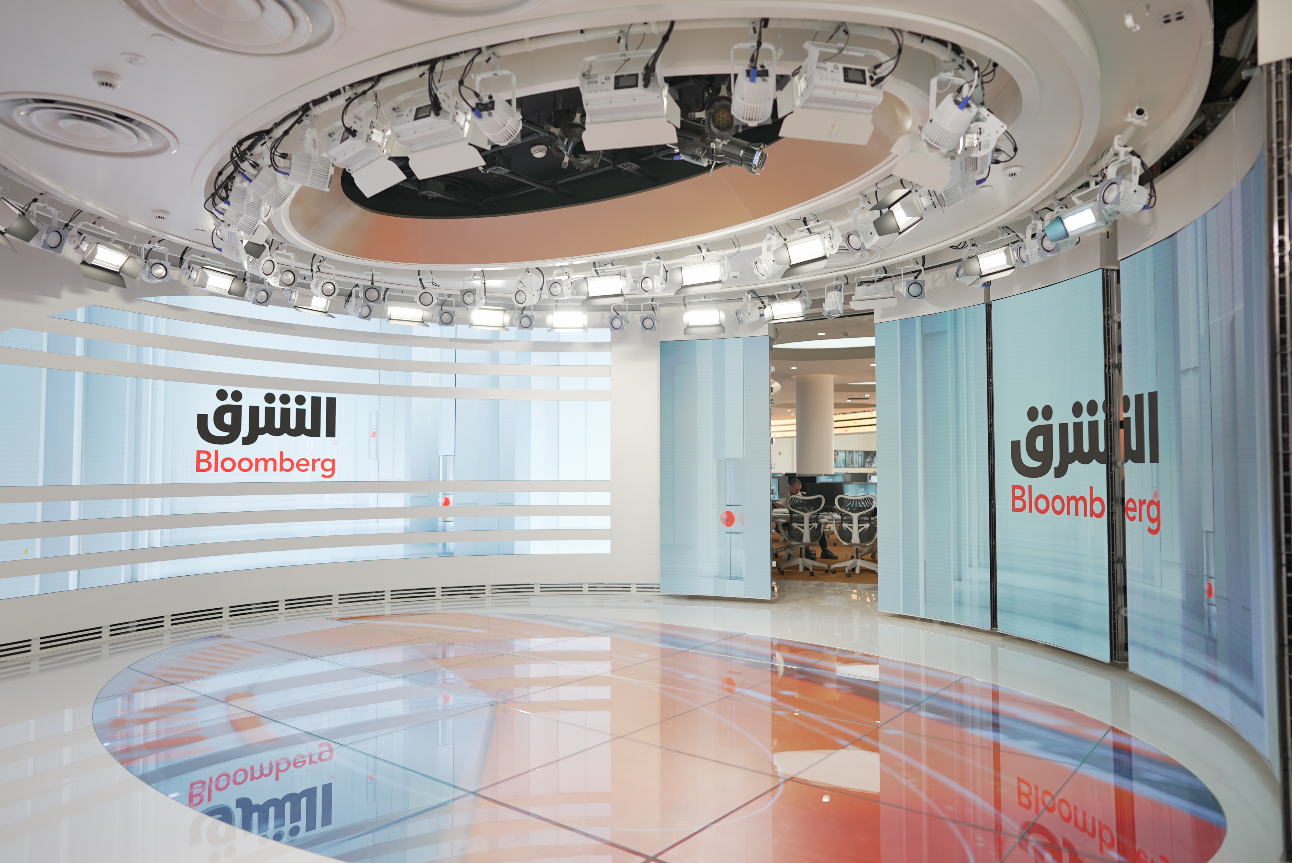 الشرق بلومبرغ تطلق بثها من مقرها الجديد في مركز الملك عبدالله المالي (KAFD)